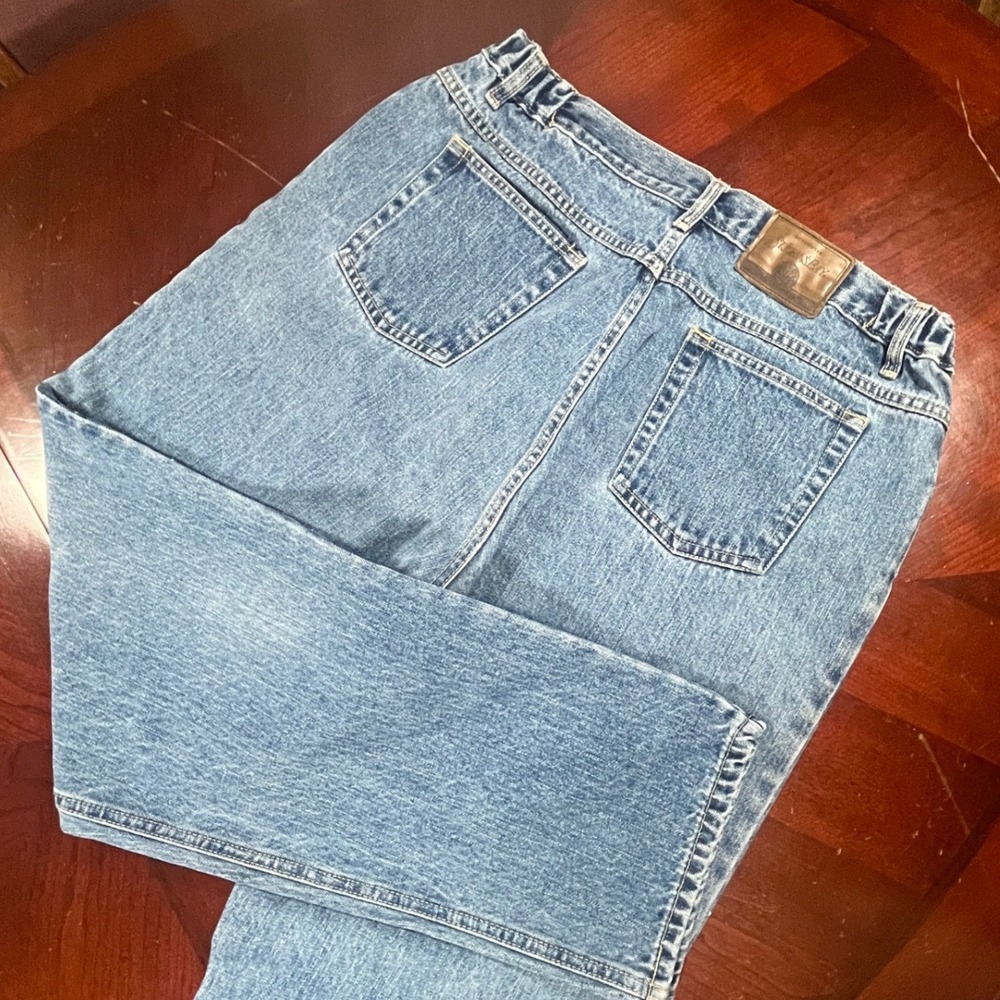 St Johns Bay Vintage Mom Jeans Womens Tag 18 Meas 34 Medium High Rise 90s EUC